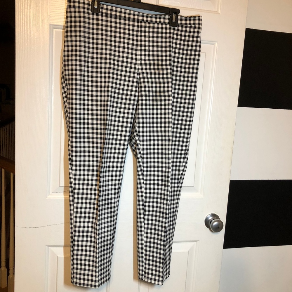 Isaac Mizrahi Live Gingham Pant Sz 16